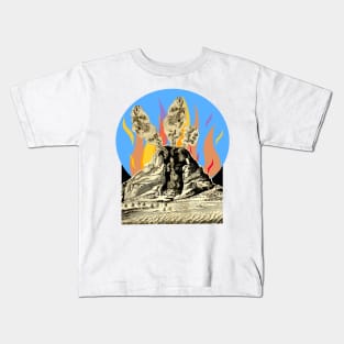 The nature of an erupting volcano Kids T-Shirt